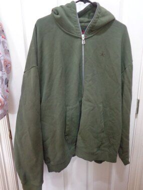 Jordan x Travis Scott Cactus Jack Green Hoodie Jacket Men's XL Full Zip Hoody